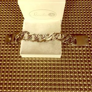 Cuban link stainless steel bracelet